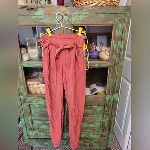 Small Zara paper bag waist trousers